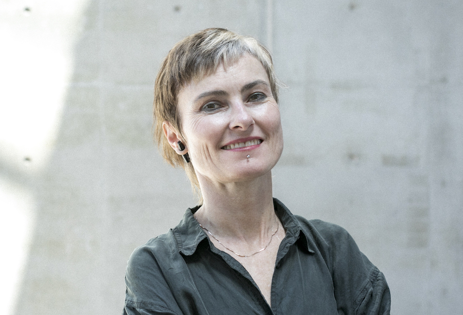 Portrait of writer Fiona Kelly McGregor shot at Carriageworks