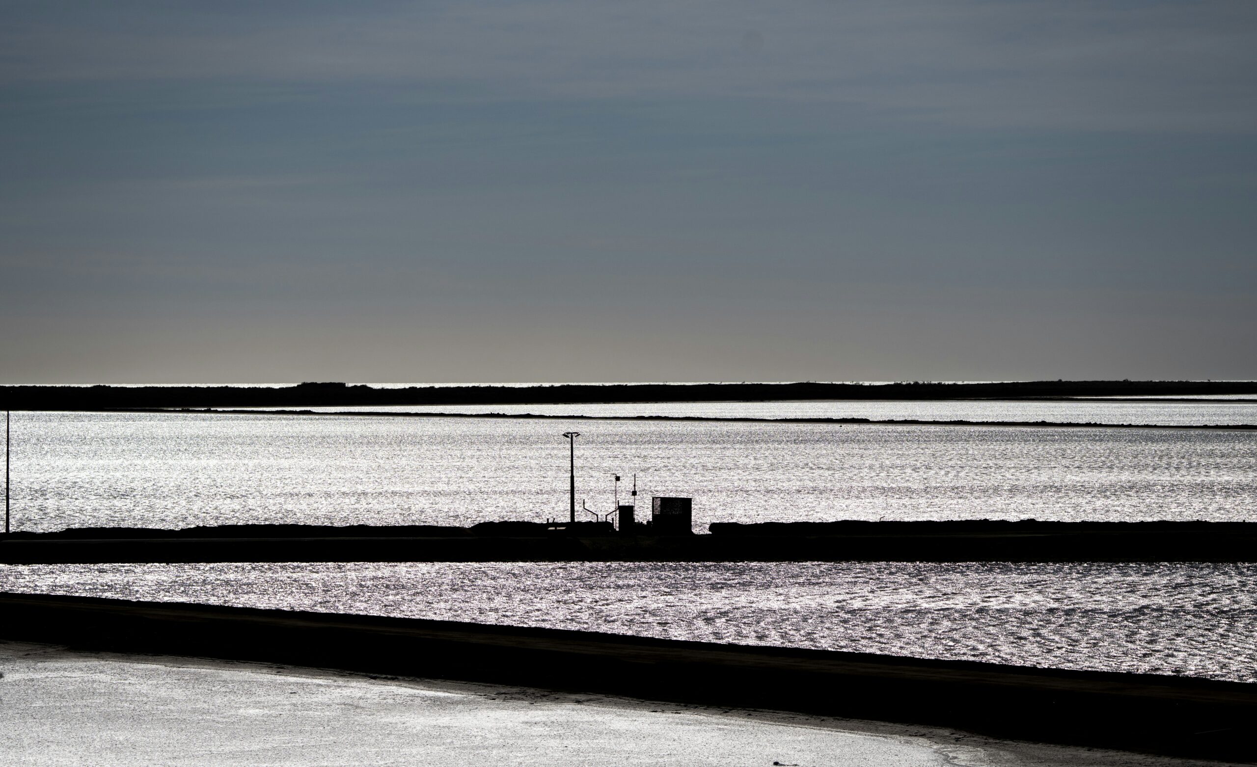 Landscape photograph of salt flats